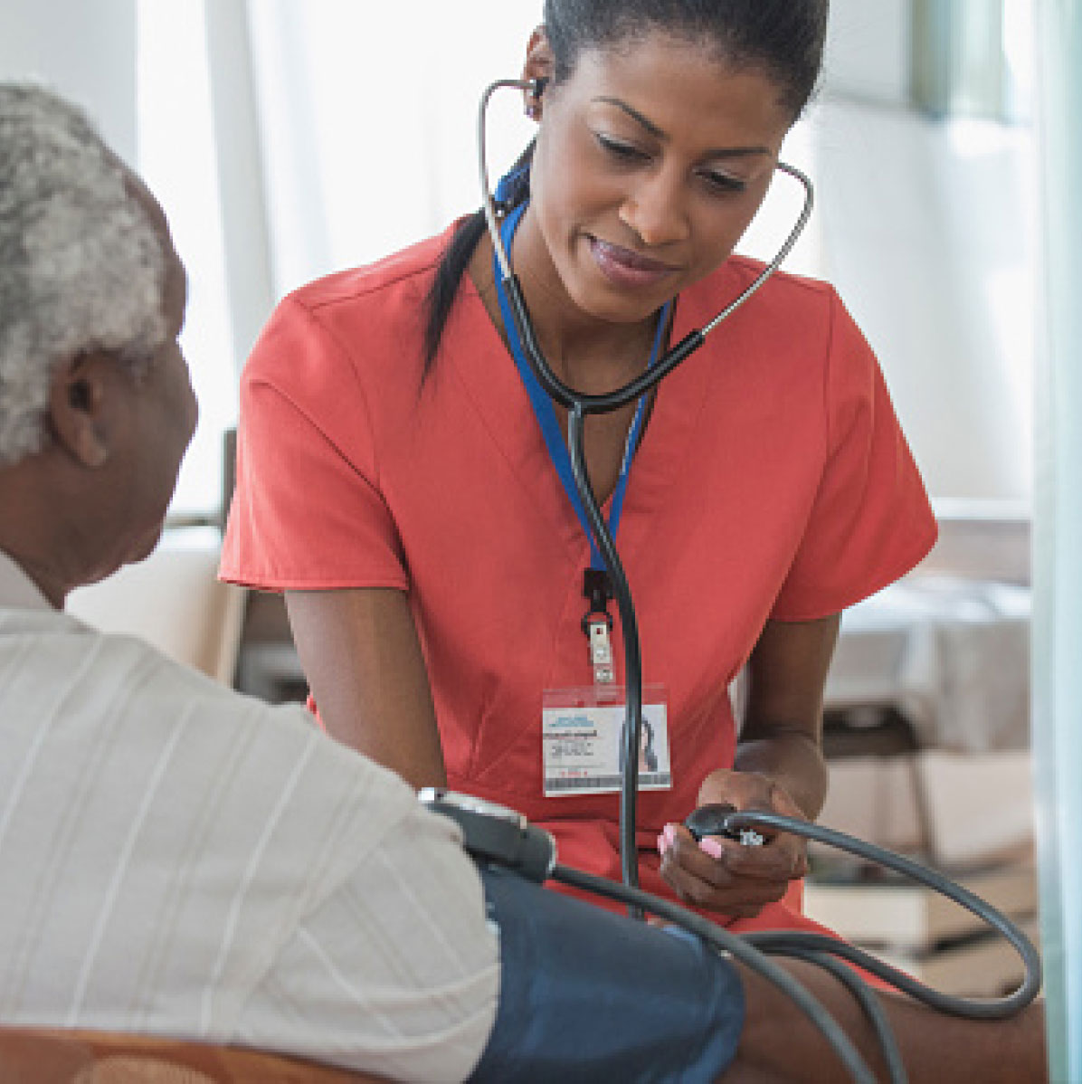 nurse with stethoscope